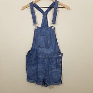 Express‎ Denim Overalls Shorts Size 00